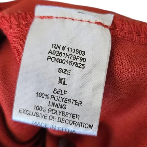 CC Orange Crochet Mandala Medallion Print Boho Festival Sleeveless Maxi Dress XL - Picture 8 of 10